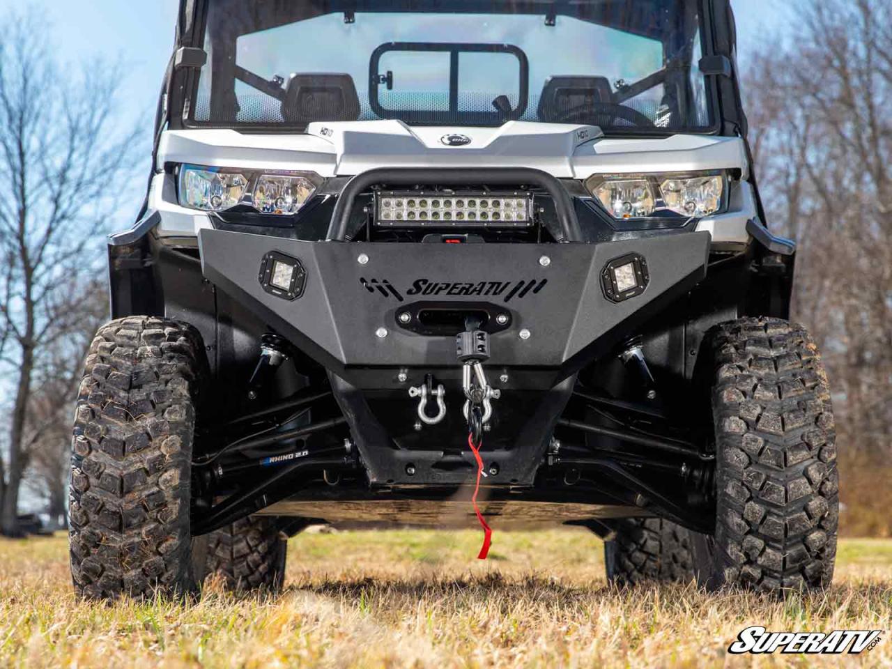 SuperATV - Can-Am Defender Heavy Weight Winch-Ready Front Bumper – TeamMSC SuperATV - Can-Am Defender Heavy Weight Winch-Ready Front Bumper – TeamMSC